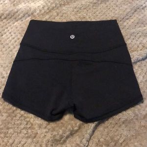 Black lululemon 2.5 In Movement shorts